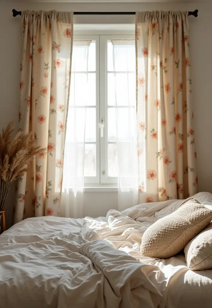 30 Bohemian Guest Room Ideas That Feel Vibrant and Relaxed - 14. Boho-Chic Curtains