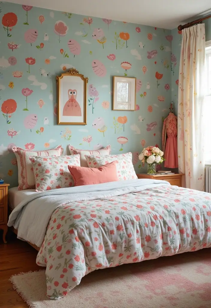 30 Bohemian Guest Room Ideas That Feel Vibrant and Relaxed - 20. Playful Patterns