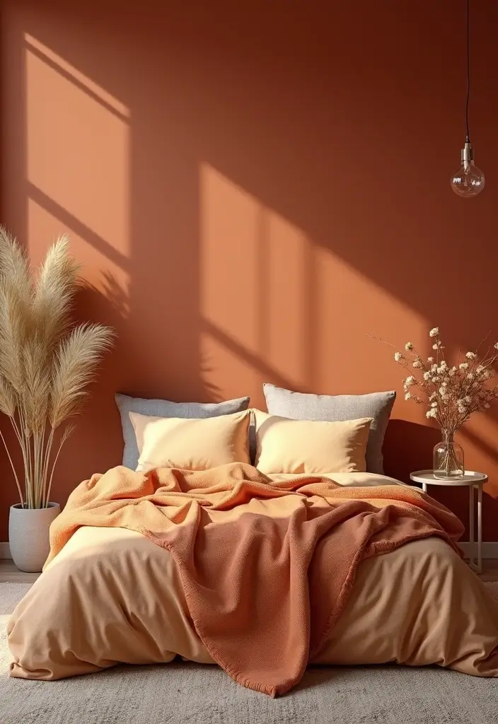 30 Bohemian Guest Room Ideas That Feel Vibrant and Relaxed - 25. Warm Color Palettes