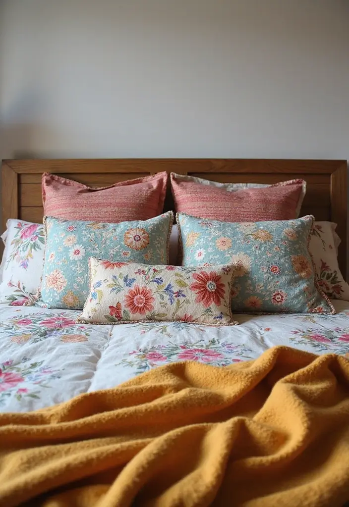 30 Bohemian Guest Room Ideas That Feel Vibrant and Relaxed - 5. Colorful Bedding