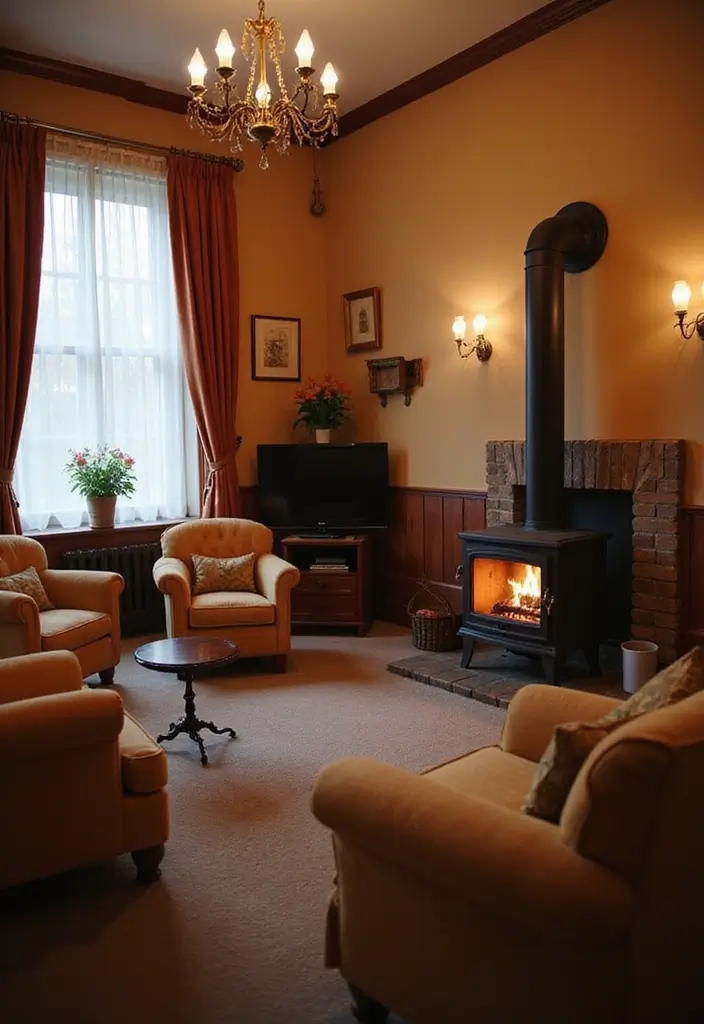 30 Cottage Guest Room Ideas Full of Warmth and Comfort - 15. Cozy Fireplaces