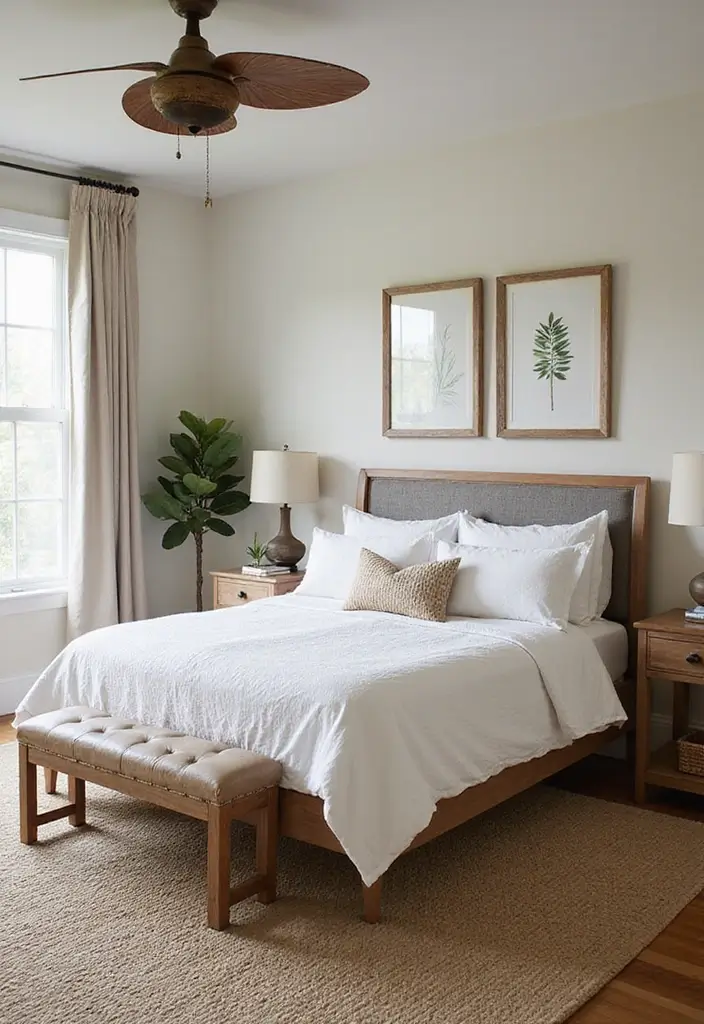 30 Cottage Guest Room Ideas Full of Warmth and Comfort - 21. Outdoor-Inspired Decor