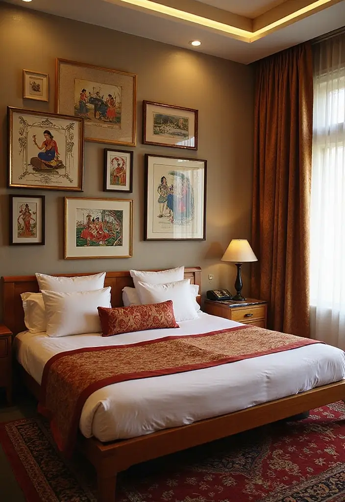 30 Guest Room Ideas Indian Homes Are Loving Right Now - 11. Cultural Artwork