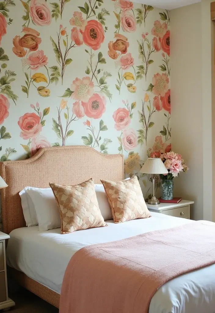 30 Guest Room Wallpaper Designs That Transform the Walls 13 30 Guest Room Wallpaper Designs That Transform the Walls - 13. Seasonal Themes