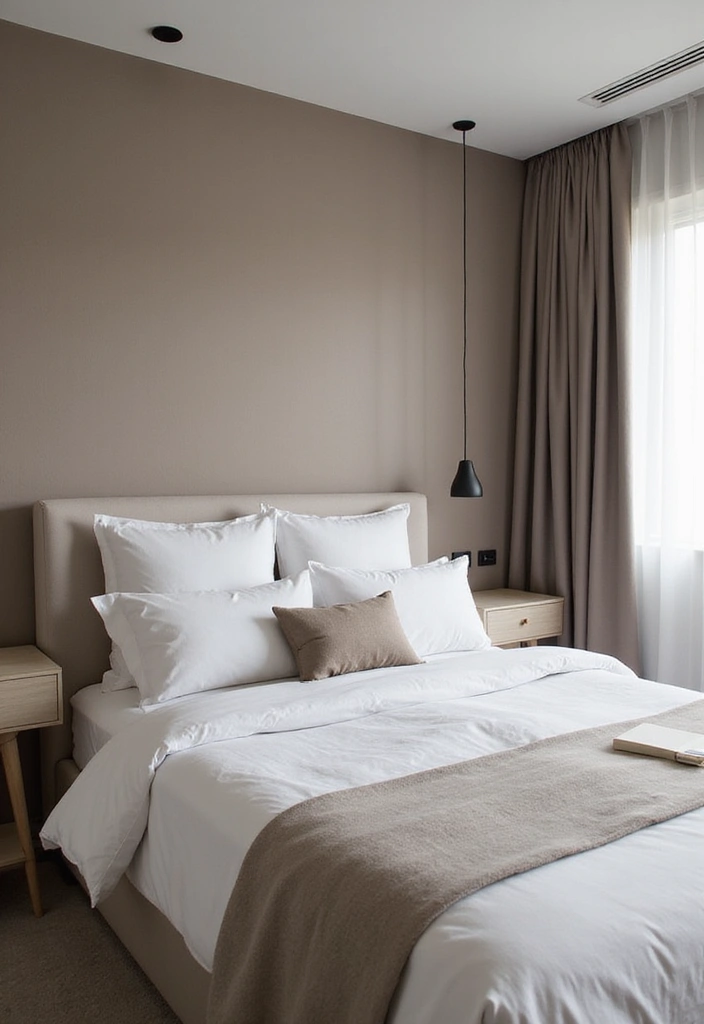 30 Guest Room Wallpaper Designs That Transform the Walls 14 30 Guest Room Wallpaper Designs That Transform the Walls - 14. Modern Minimalism