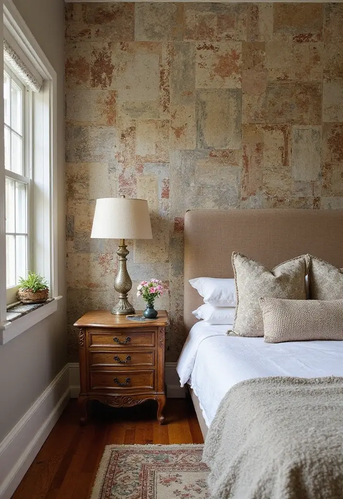 30 Guest Room Wallpaper Designs That Transform the Walls 15 30 Guest Room Wallpaper Designs That Transform the Walls - 15. Upcycled Materials
