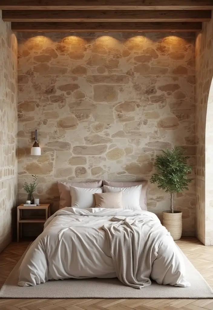 30 Guest Room Wallpaper Designs That Transform the Walls 2 30 Guest Room Wallpaper Designs That Transform the Walls - 2. Earthy Textures