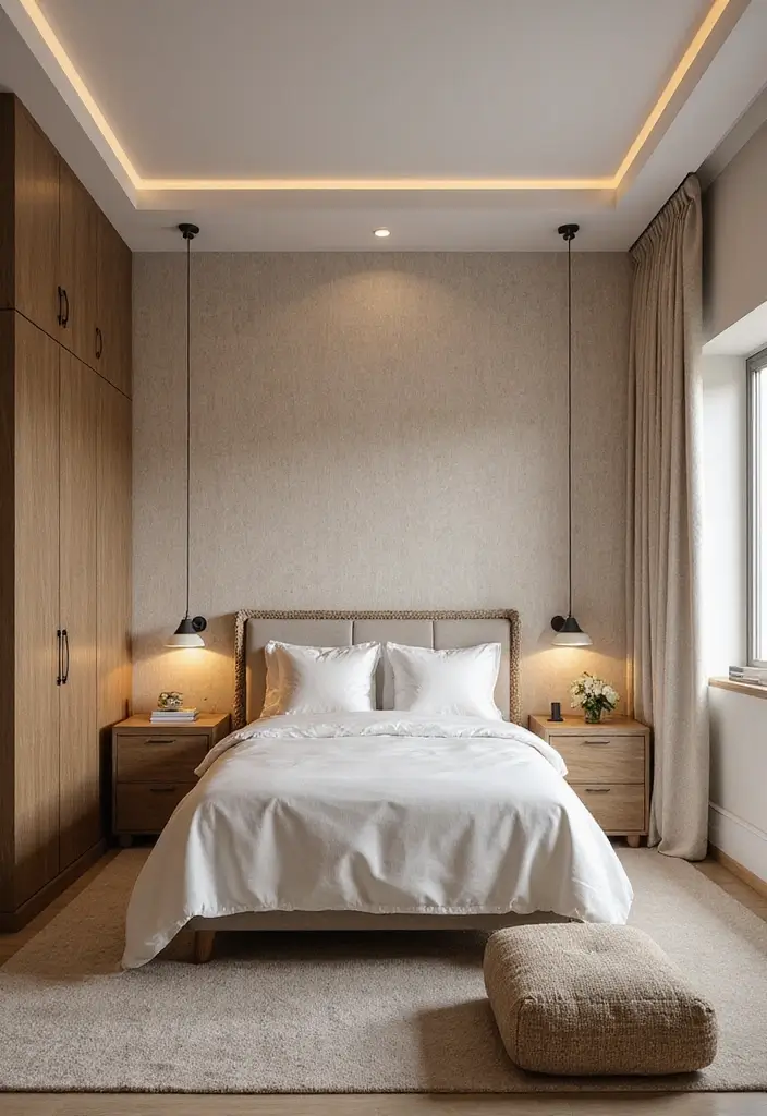 30 Guest Room Wallpaper Designs That Transform the Walls 23 30 Guest Room Wallpaper Designs That Transform the Walls - 23. Soft Textiles