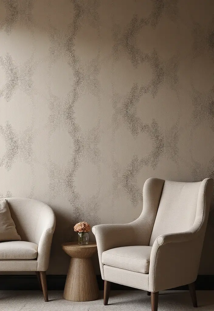 30 Guest Room Wallpaper Designs That Transform the Walls 8 30 Guest Room Wallpaper Designs That Transform the Walls - 8. Textured Finishes