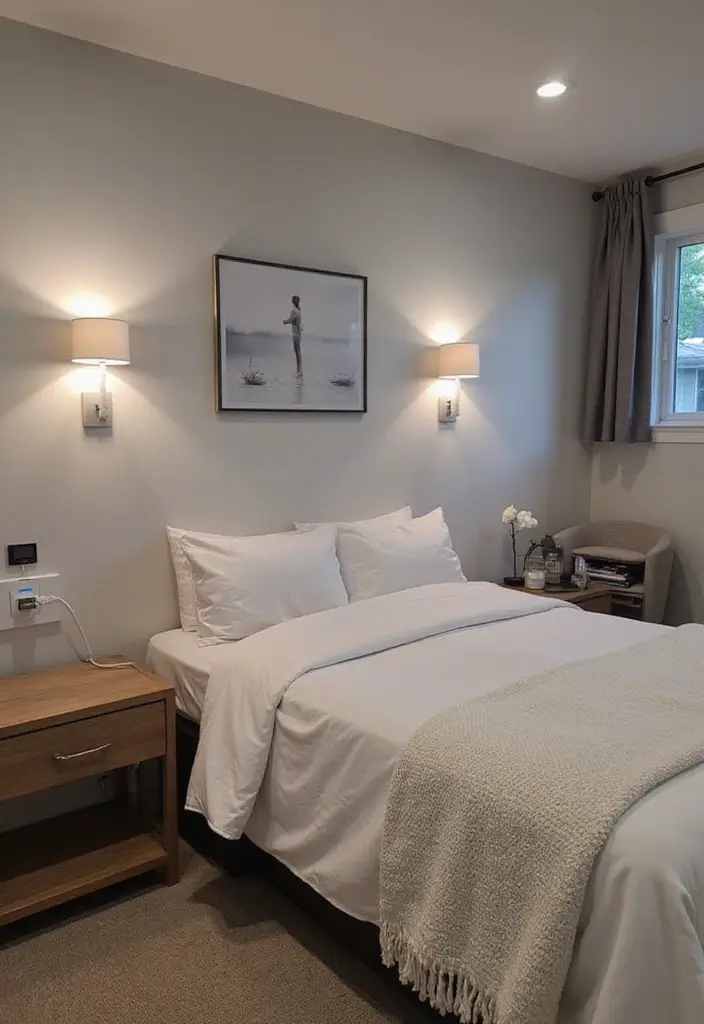 30 Guest Room in Basement Ideas That Look Bright and Cozy - 18. Incorporating Technology