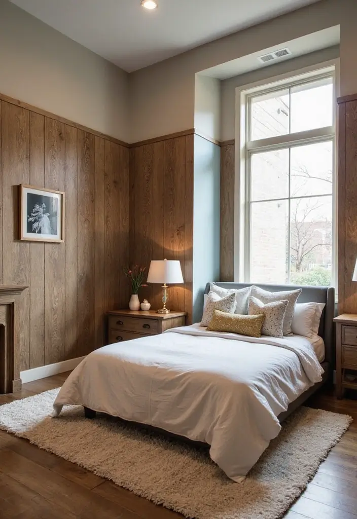 30 Guest Room in Basement Ideas That Look Bright and Cozy - 2. Creative Wall Treatments