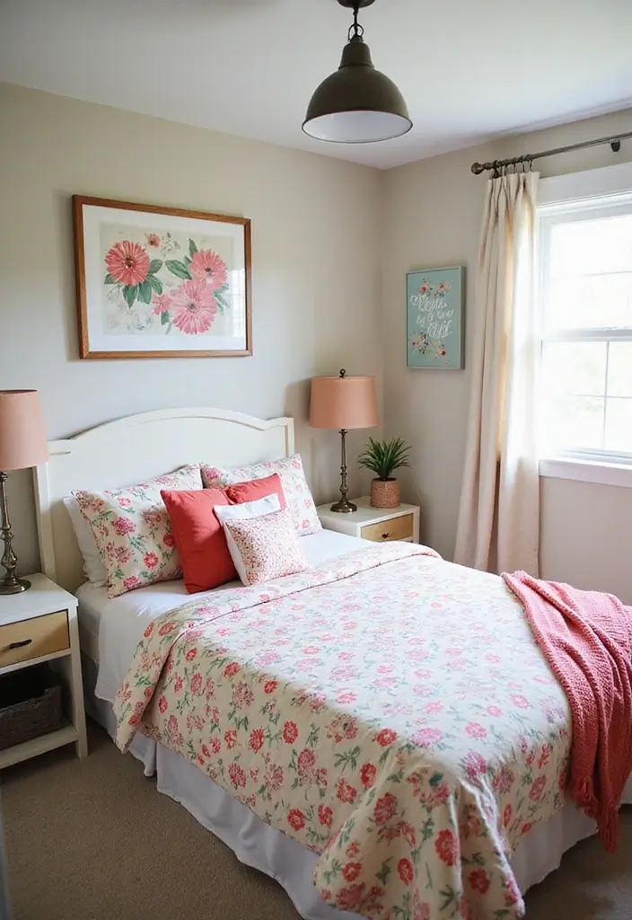 30 Guest Room in Basement Ideas That Look Bright and Cozy - 21. Playful Patterns for Fun