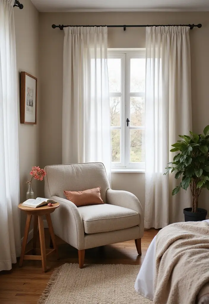 30 Moody Guest Room Inspirations That Feel Cozy and Elegant - 17. Cozy Reading Nooks
