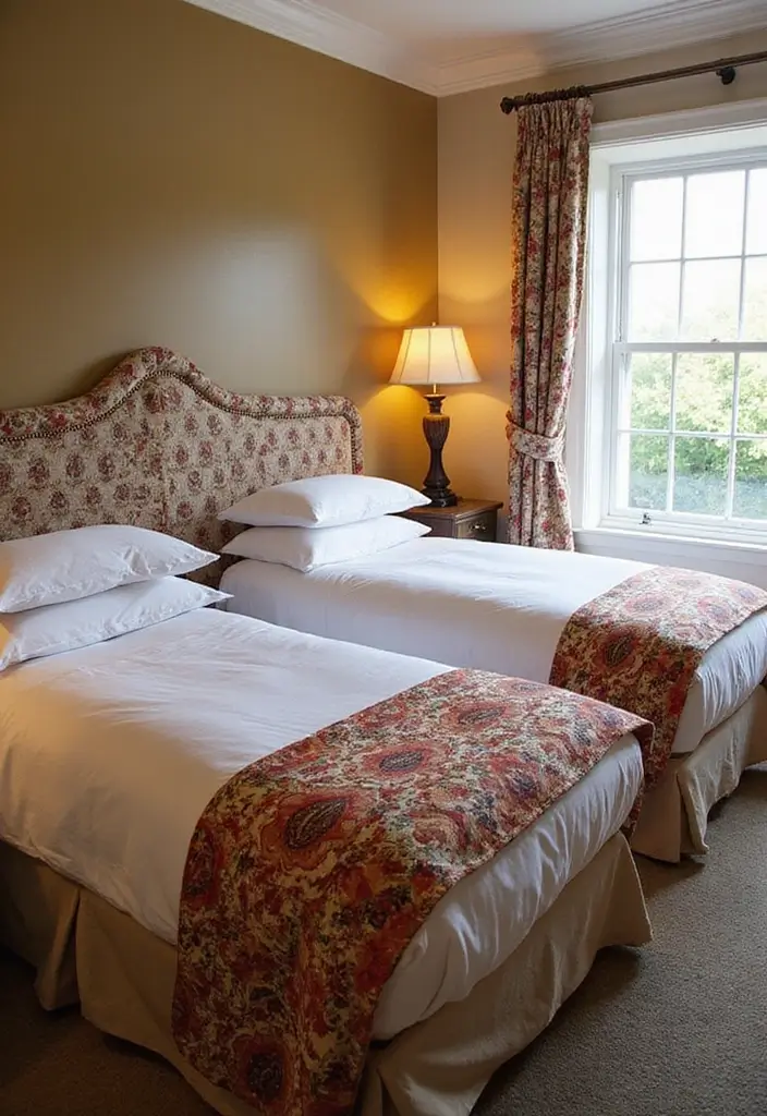 30 Moody Guest Room Inspirations That Feel Cozy and Elegant - 28. Distinctive Bed Linens