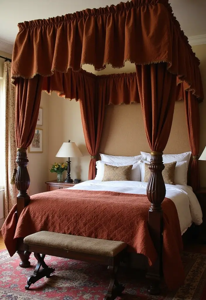 30 Moody Guest Room Inspirations That Feel Cozy and Elegant - 6. Cozy Canopy Beds