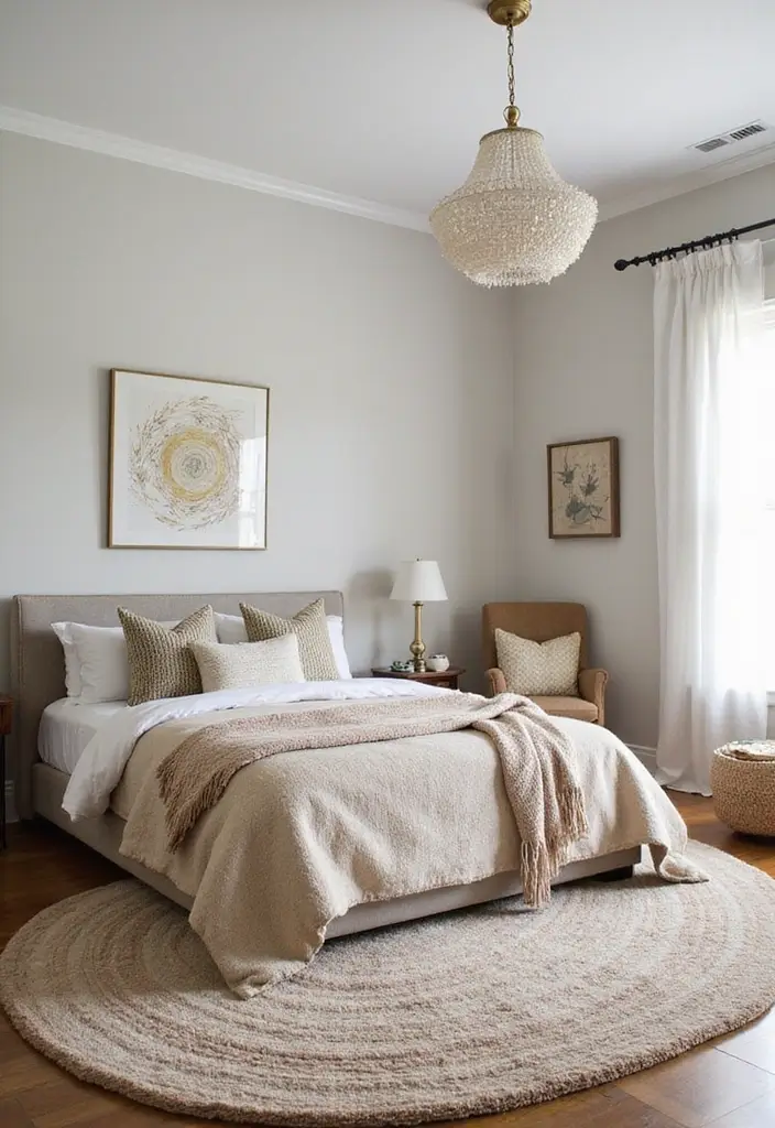 30 Multipurpose Guest Room Ideas That Save Space - 22. Accent Rugs for Comfort