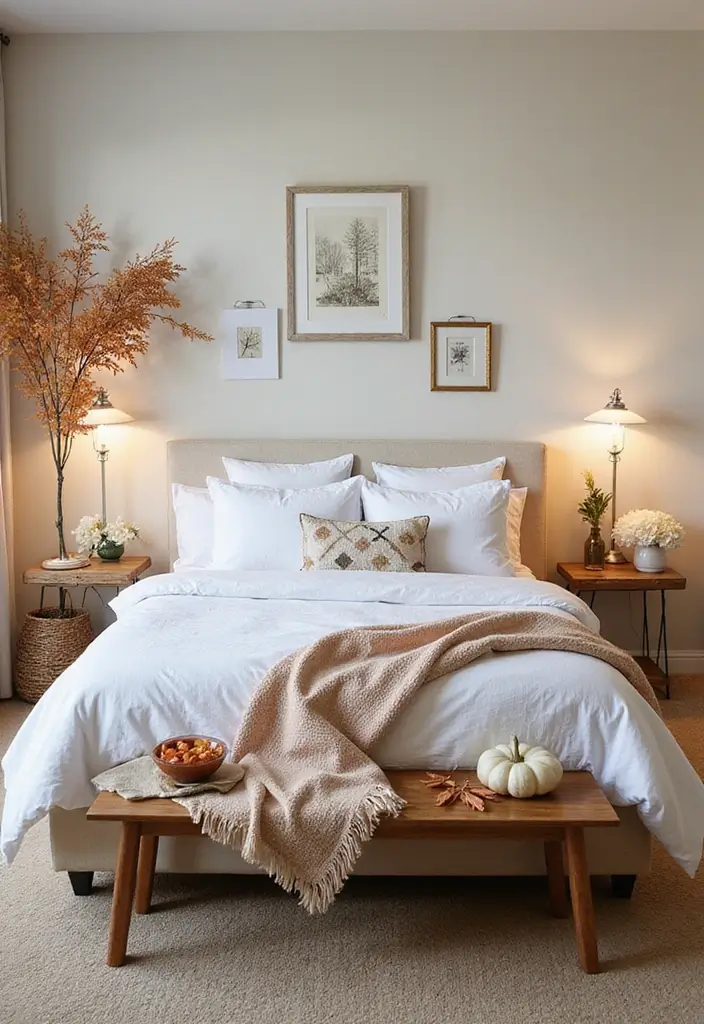 30 Multipurpose Guest Room Ideas That Save Space - 29. Seasonal Decor Swaps