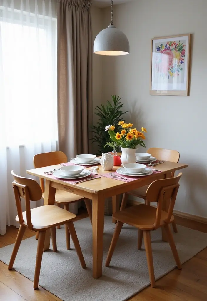 30 Multipurpose Guest Room Ideas That Save Space - 4. A Foldable Dining Table