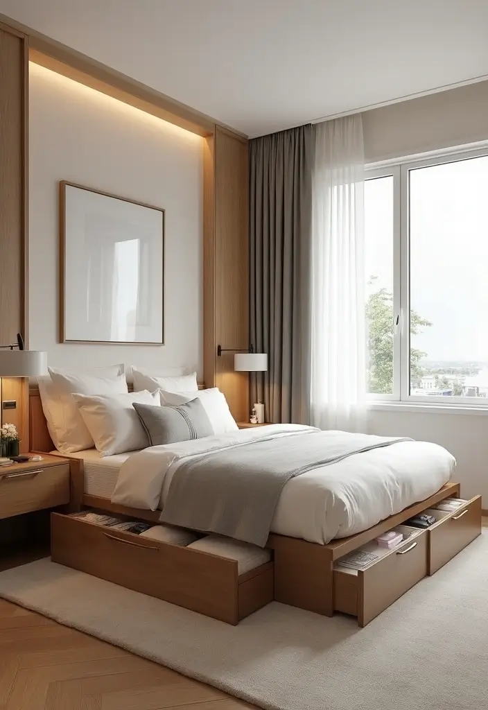 30 Multipurpose Guest Room Ideas That Save Space - 6. Multi-Functional Furniture Sets