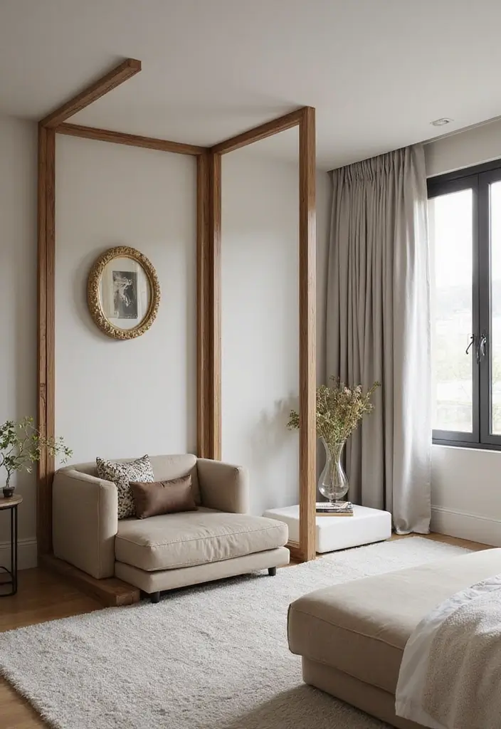 30 Multipurpose Guest Room Ideas That Save Space - 7. Stylish Room Dividers