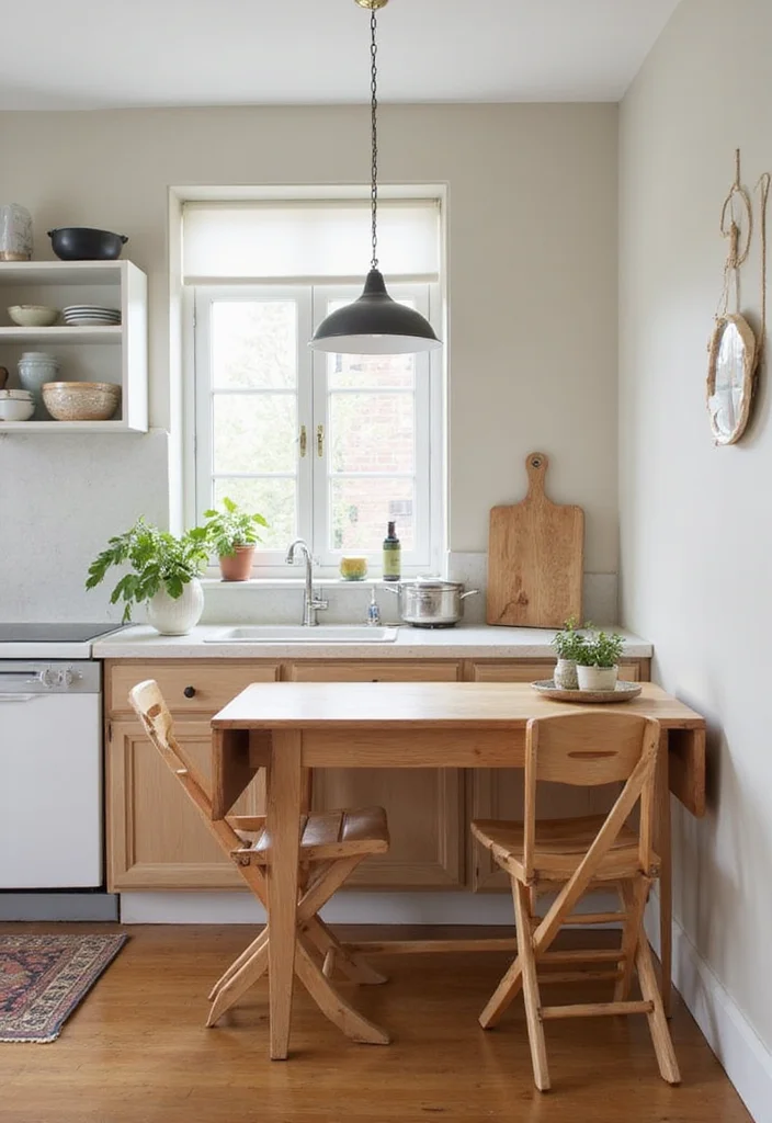 10 Super Small Kitchen Ideas for Maximizing Every Inch 2. Foldable Furniture