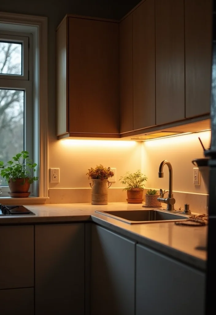 10 Super Small Kitchen Ideas for Maximizing Every Inch 5. Under cabinet Lighting
