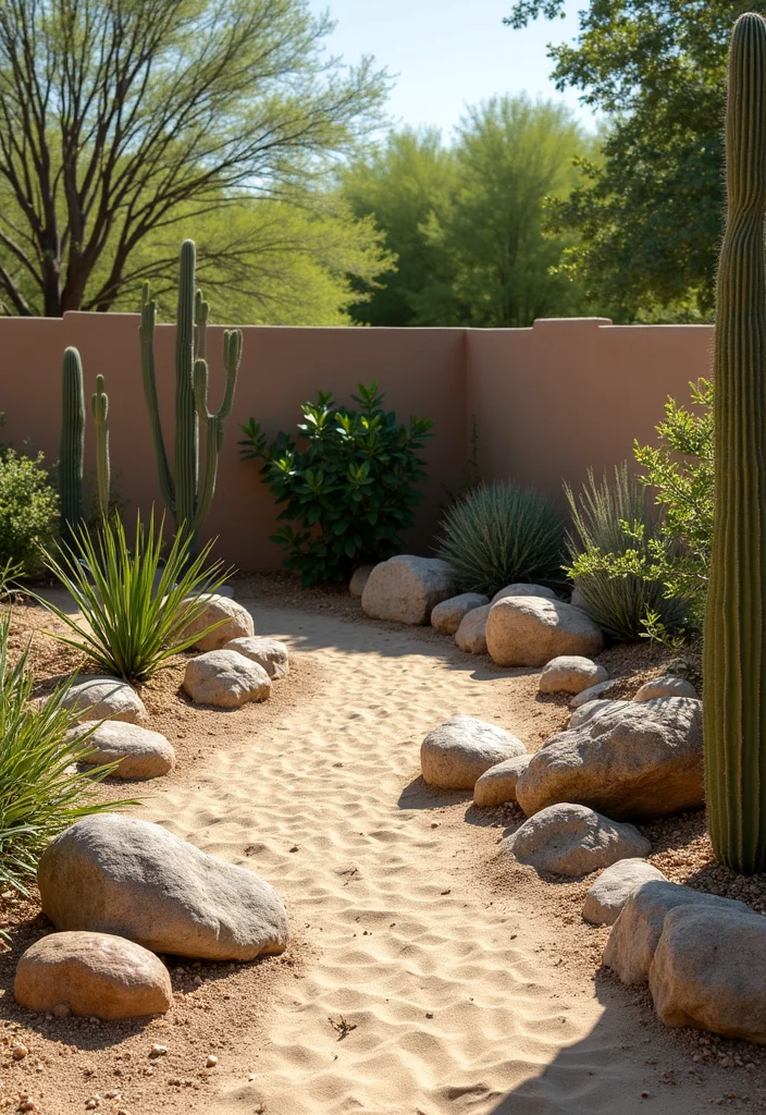 12 Arizona Backyard Ideas on a Budget for Desert Friendly Style 10. Miniature Desert Oasis