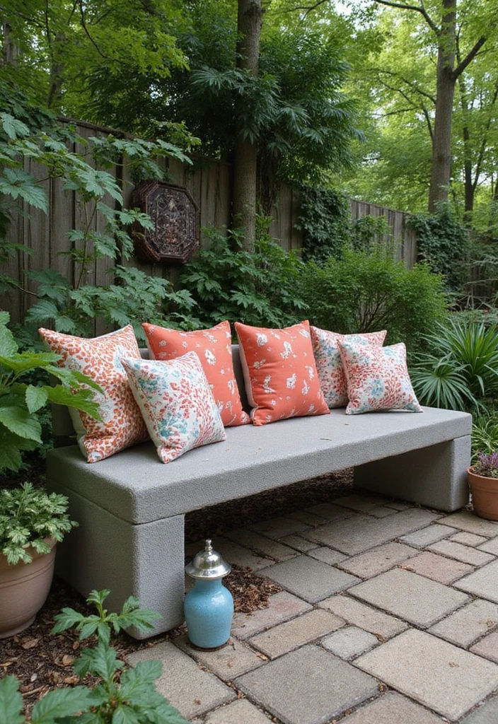 12 Backyard Cinder Block Ideas for Affordable Creative Builds 23 12 Backyard Cinder Block Ideas for Affordable Creative Builds - 3. Cinder Block Bench