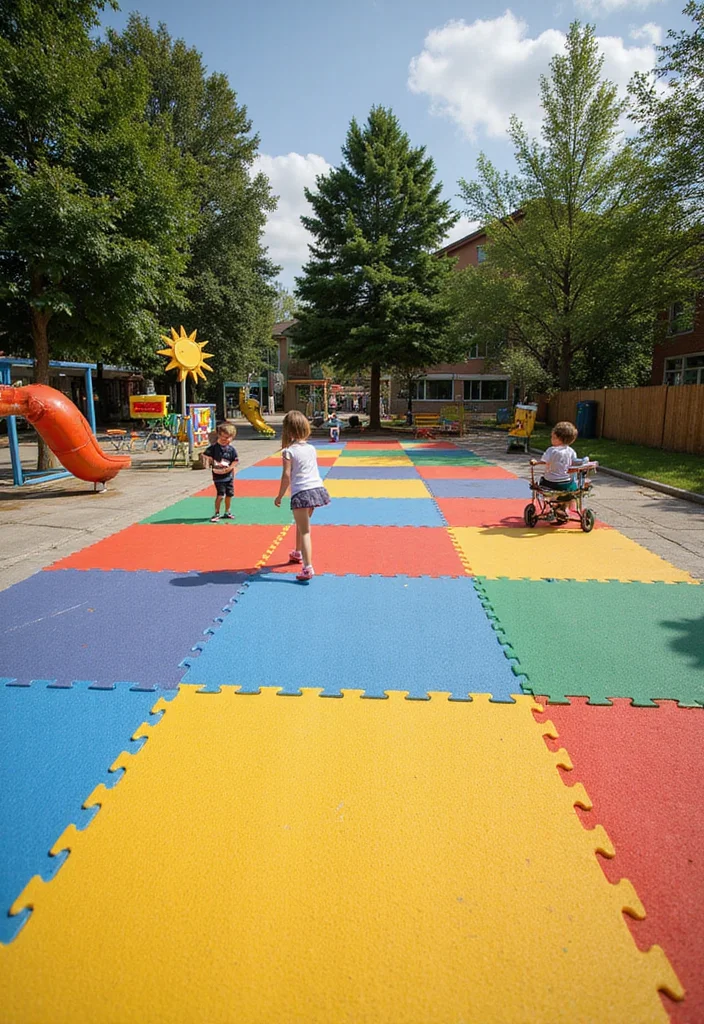 12 Backyard Flooring Ideas for Clean Durable Outdoor Surfaces 6. Recycled Rubber Mats