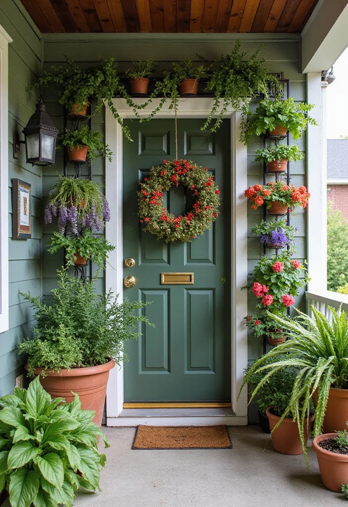12 Backyard Porch Ideas for Warm Inviting Outdoor Living 2. Vibrant Vertical Gardens