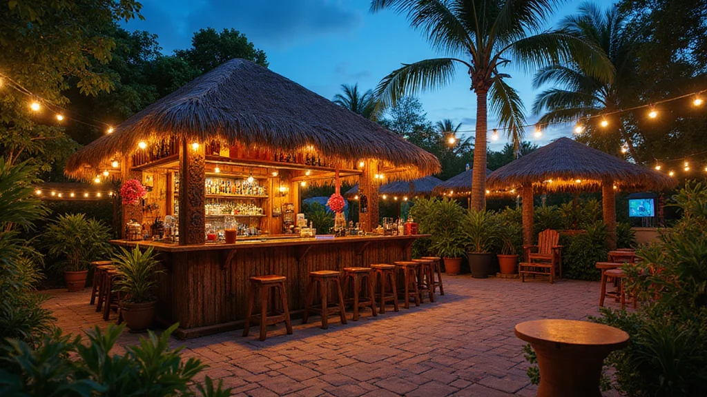 12 Backyard Tiki Bar Ideas for Fun Tropical Entertaining Spaces