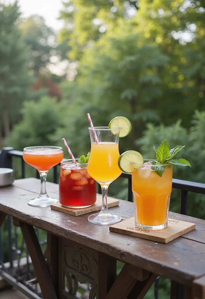 12 Balcony Kitchen Ideas for Compact Clever Outdoor Cooking 5. Mini Outdoor Bar