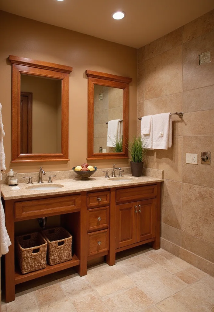 12 Bathroom Cabinet Color Ideas for Fresh Updated Style 78 12 Bathroom Cabinet Color Ideas for Fresh Updated Style 8. Terra Cotta Warmth