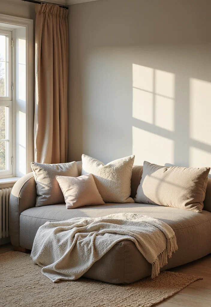 12 Bedroom Sitting Area Ideas for Cozy Relaxed Corners - 6. Corner Sofa for Spacious Comfort