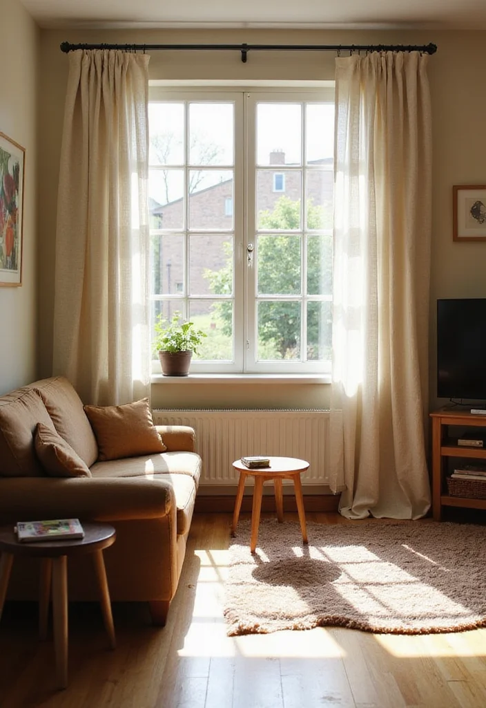 12 Brown Sofa Living Room Ideas for Soft Earthy Inviting Style 3. Natural Light and Soft Fabrics