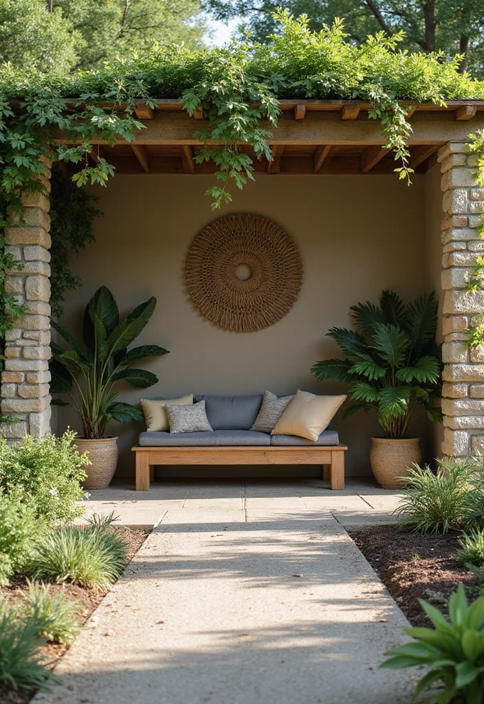 12 Cozy Backyard Sitting Area Ideas for Relaxed Corners 9. Outdoor Yoga Nook