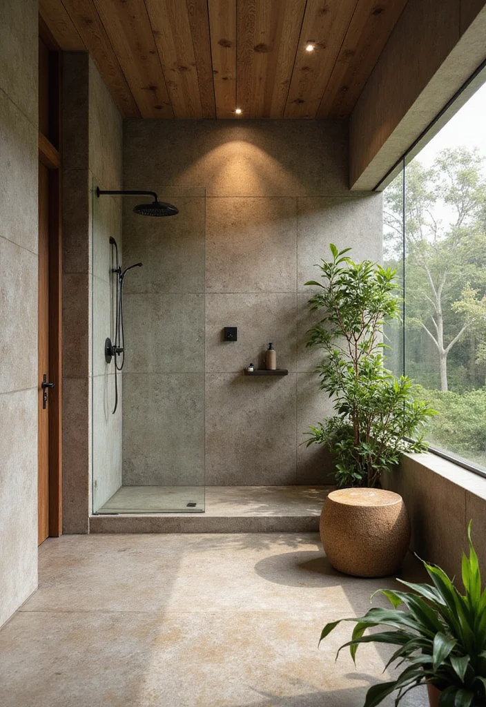 12 Indian Bathroom Ideas for Warm Practical Cultural Style - 9. Open Shower Spaces