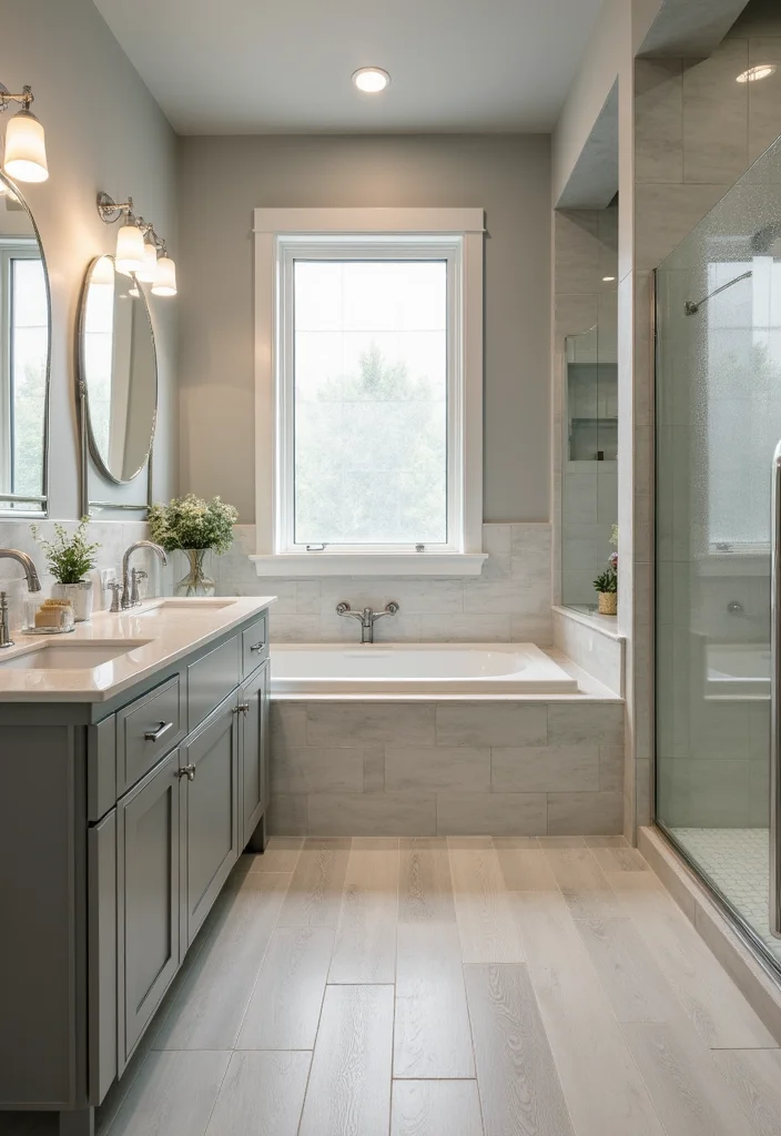 12 Jack n Jill Bathroom Ideas for Shared Functional Comfort 122 12 Jack n Jill Bathroom Ideas for Shared Functional Comfort - 12. Functional Flooring Choices