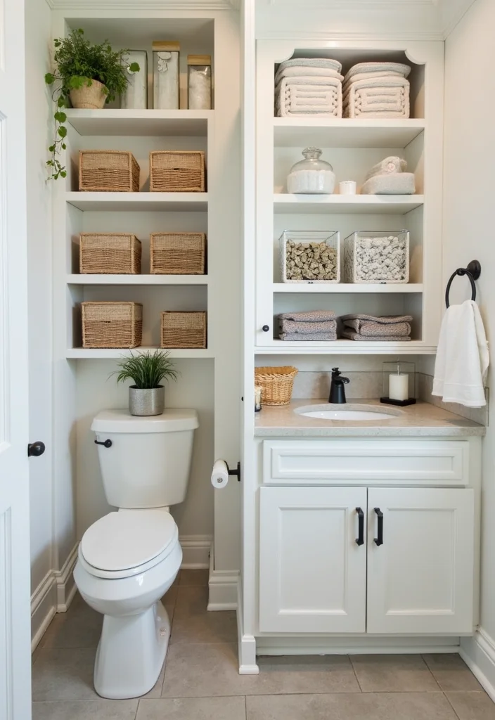 12 Jack n Jill Bathroom Ideas for Shared Functional Comfort 12 12 Jack n Jill Bathroom Ideas for Shared Functional Comfort - 2. Smart Storage Solutions