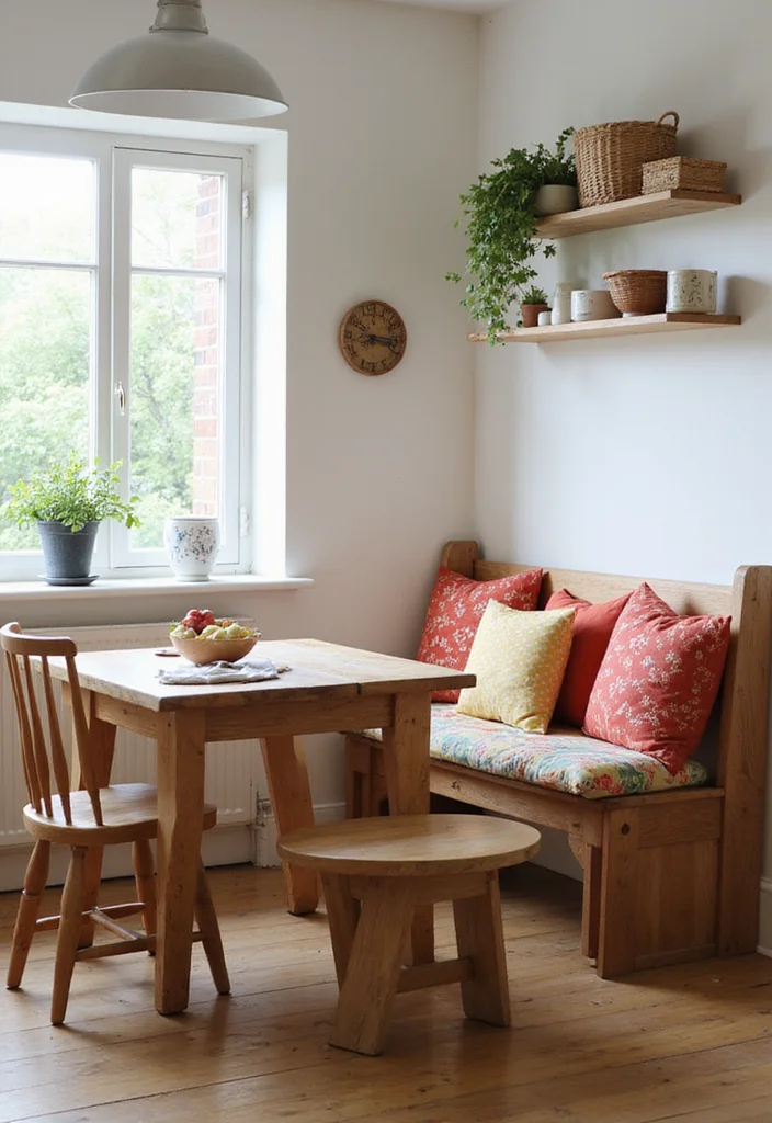 12 Kitchen Furniture Ideas for Practical Comfortable Use - 6. Bench Seating