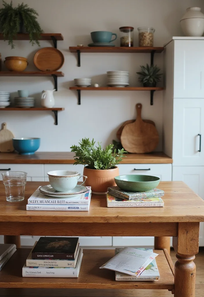 12 Kitchen Island Decor Ideas for Simple Polished Accents 23 12 Kitchen Island Decor Ideas for Simple Polished Accents - 3. Stylish Cookbooks