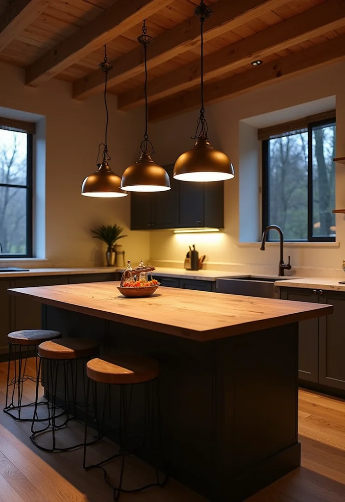 12 Kitchen Island Decor Ideas for Simple Polished Accents 34 12 Kitchen Island Decor Ideas for Simple Polished Accents - 4. Minimalist Lighting