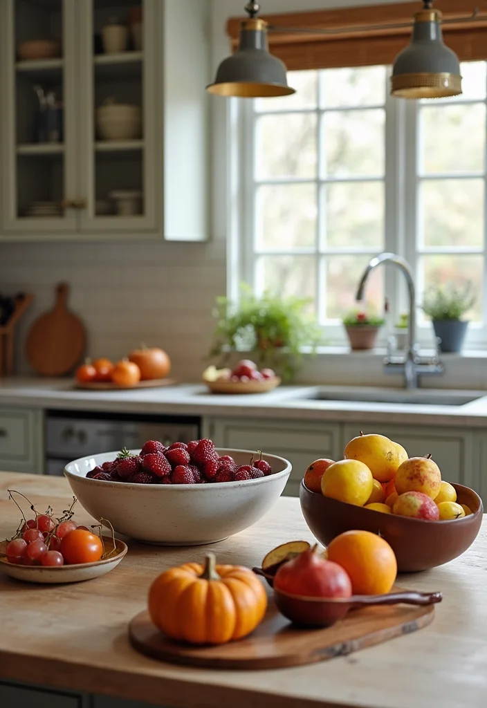 12 Kitchen Island Decor Ideas for Simple Polished Accents 45 12 Kitchen Island Decor Ideas for Simple Polished Accents - 5. Decorative Bowls