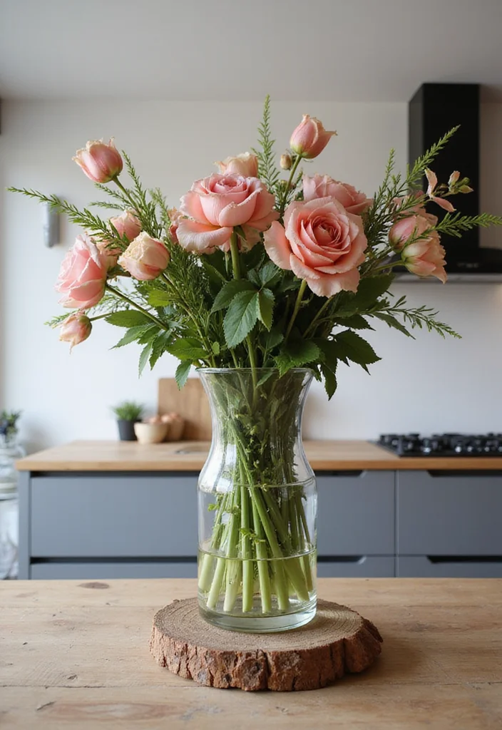 12 Kitchen Island Decor Ideas for Simple Polished Accents 56 12 Kitchen Island Decor Ideas for Simple Polished Accents - 6. Statement Vases