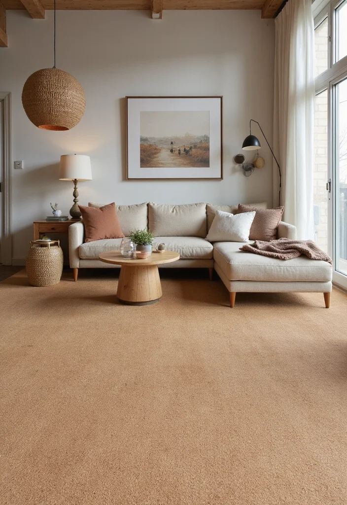 12 Living Room Flooring Ideas for Durable Stylish Comfort 4. Cork Flooring for Comfort
