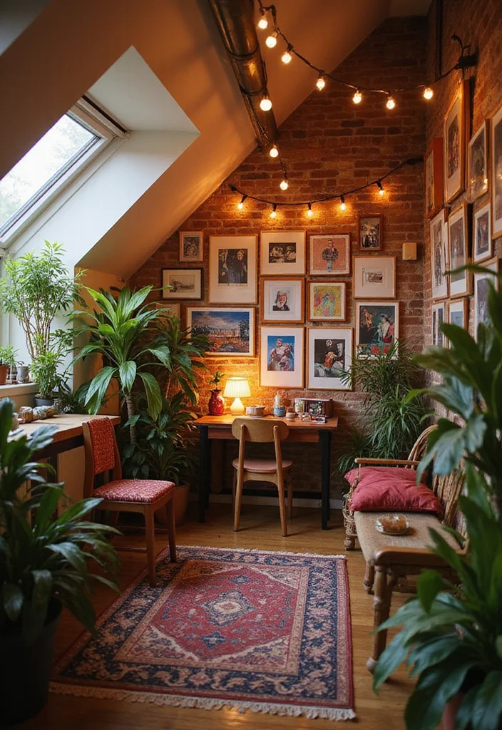 12 Slanted Ceiling Bedroom Ideas for Smart Stylish Layouts 100 12 Slanted Ceiling Bedroom Ideas for Smart Stylish Layouts 10. Personal Gallery Space