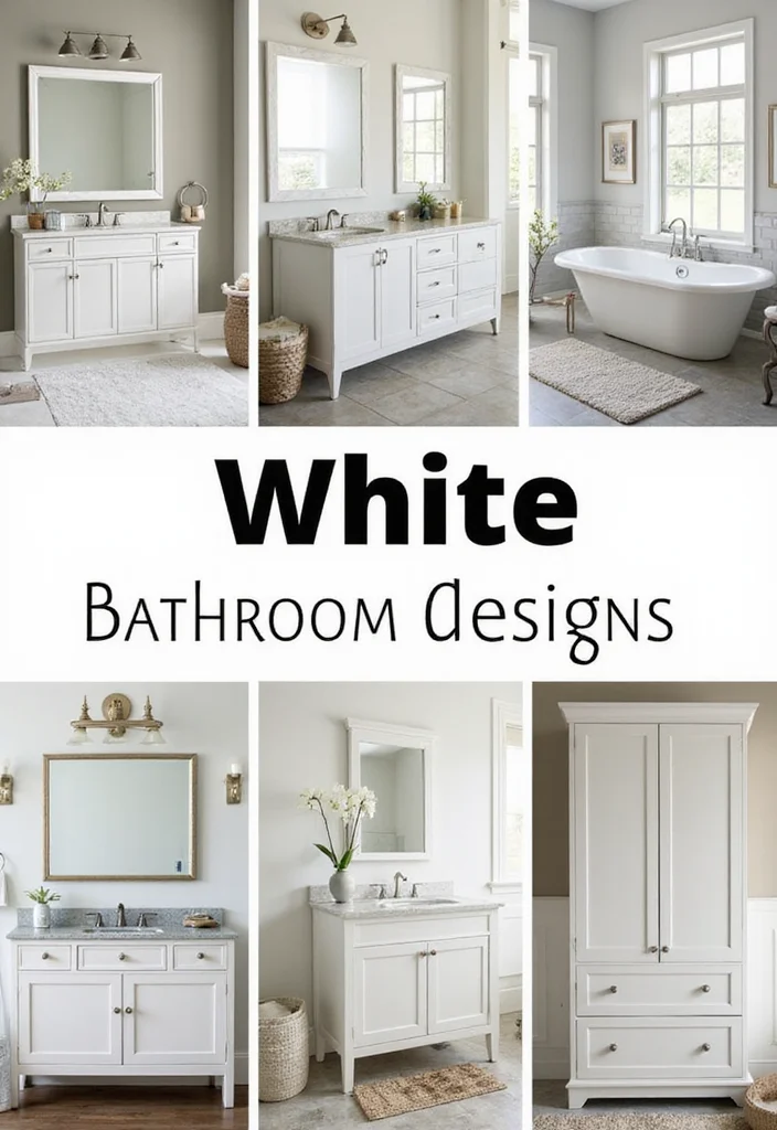 12 White Cabinet Bathroom Ideas for Bright Clean Timeless Looks Conclusion