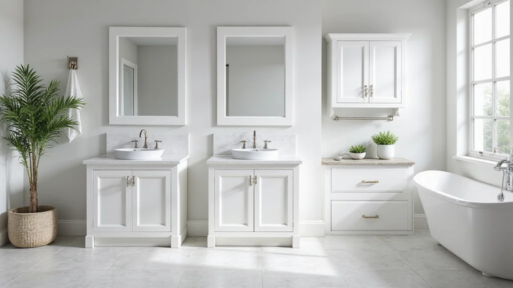 12 White Cabinet Bathroom Ideas for Bright Clean Timeless Looks