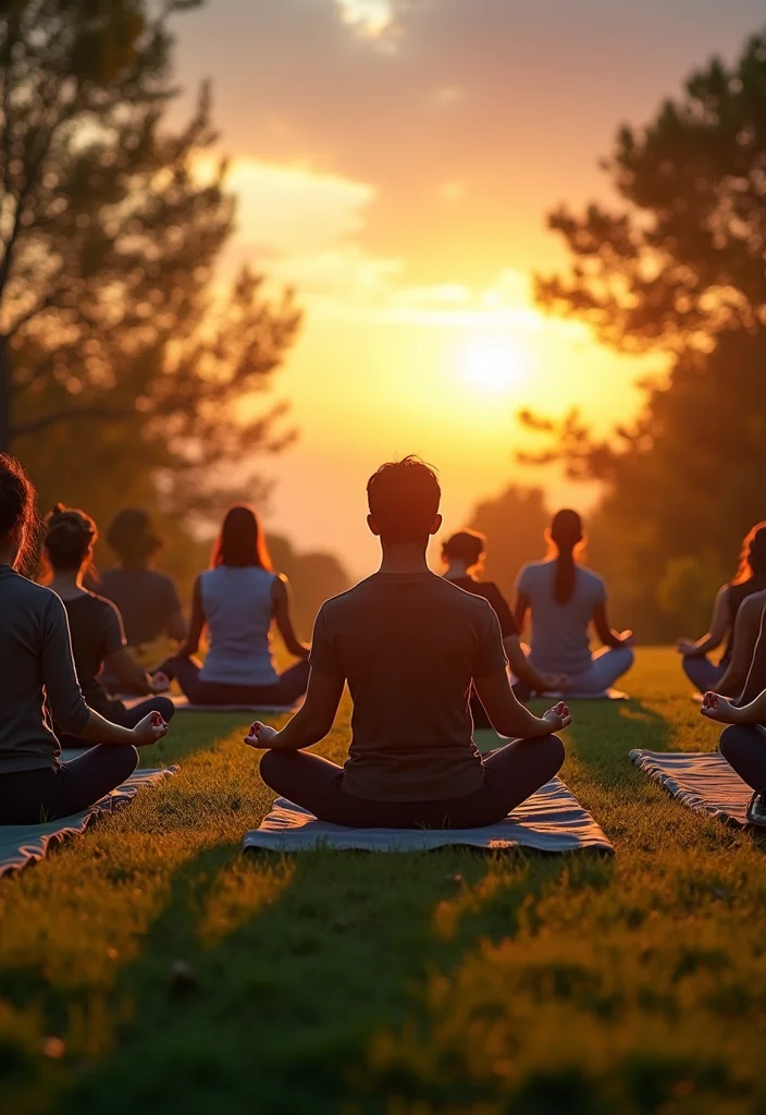 14 Backyard Entertainment Ideas for Fun Social Gatherings - 11. Sunset Yoga and Meditation