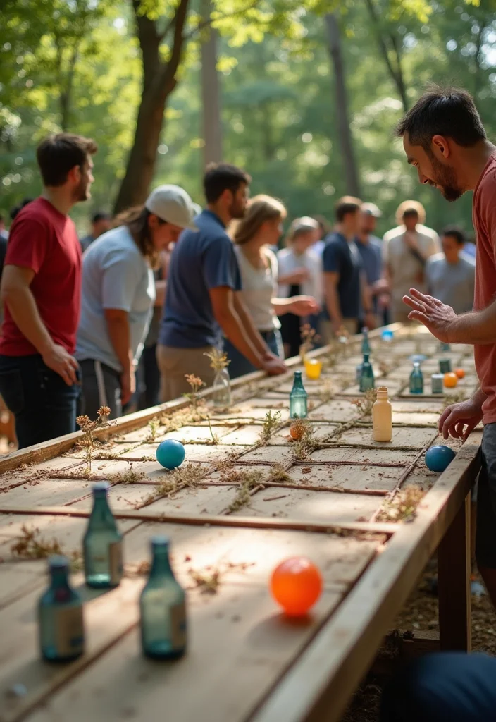 14 Backyard Entertainment Ideas for Fun Social Gatherings - 6. Upcycled Game Tournament
